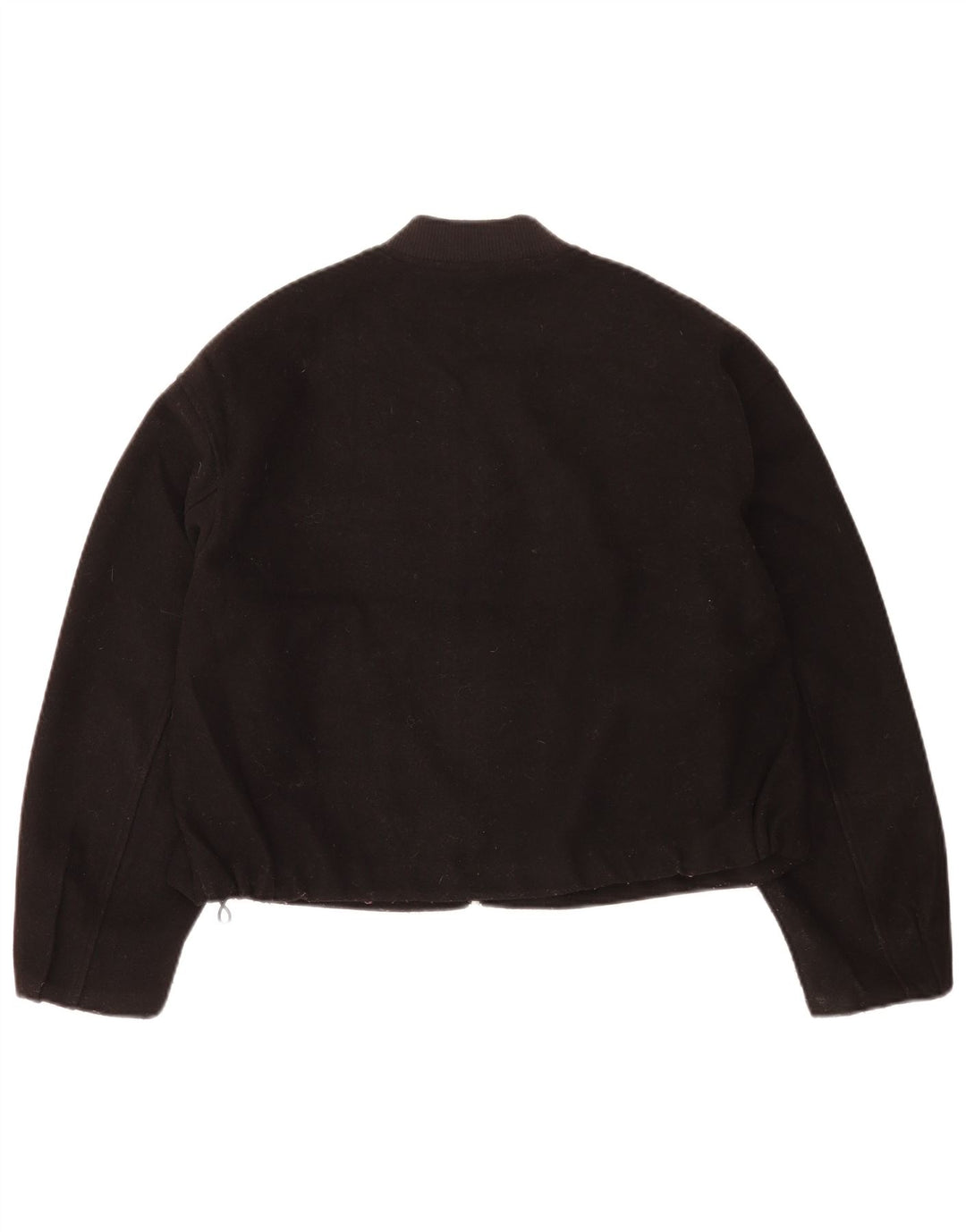 Zara Γυναικείο Oversized Bomber Jacket UK 14 Medium Black Polyester