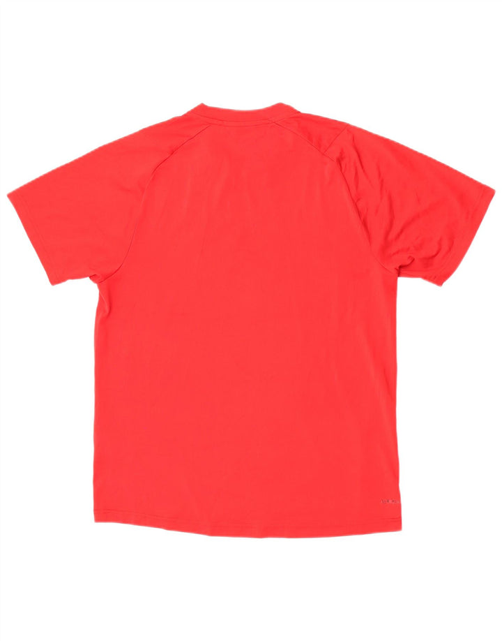 Ανδρικό γραφικό T-Shirt Adidas Top Μικρό κόκκινο πολυεστέρα