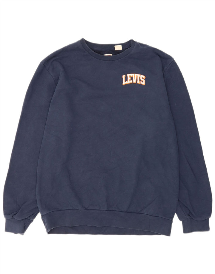 Ανδρική φούτερ Levi's Standard Graphic Jumper Large Navy Blue από βαμβάκι