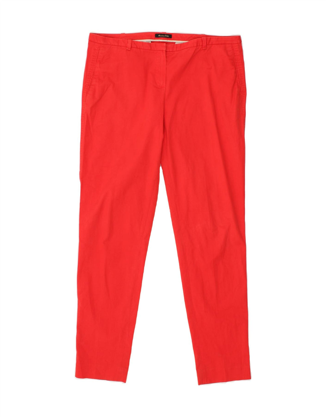 MASSIMO DUTTI Womens Slim Chino Trousers EU 40 Medium W32 L29  Red Cotton | Vintage Massimo Dutti | Thrift | Second-Hand Massimo Dutti | Used Clothing | Messina Hembry 