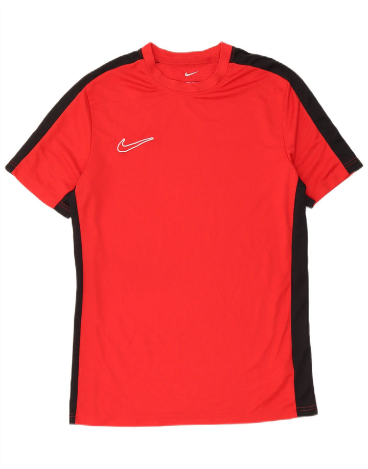 Ανδρικό μπλουζάκι Nike Dri Fit Slim T-shirt με μεσαίο κόκκινο χρώμα από πολυεστέρα