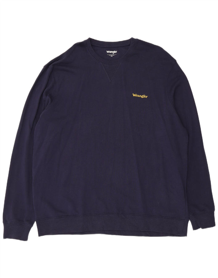 Ανδρικό φούτερ Wrangler Jumper 2XL Navy Blue Cotton