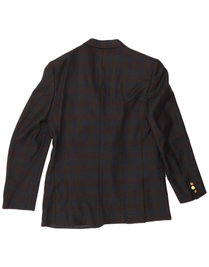 Valentino Ανδρικό σακάκι σακάκι με 2 κουμπιά UK 38 Medium Navy Blue Check