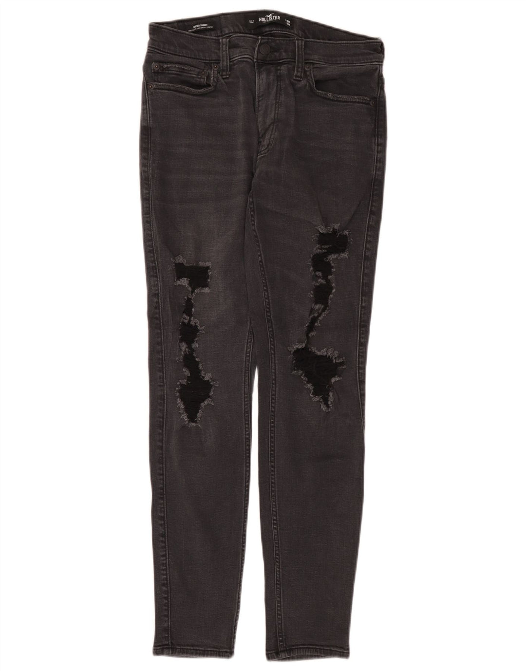 Ανδρικό τζιν Hollister Distressed Slim W30 L30 Γκρι βαμβακερό