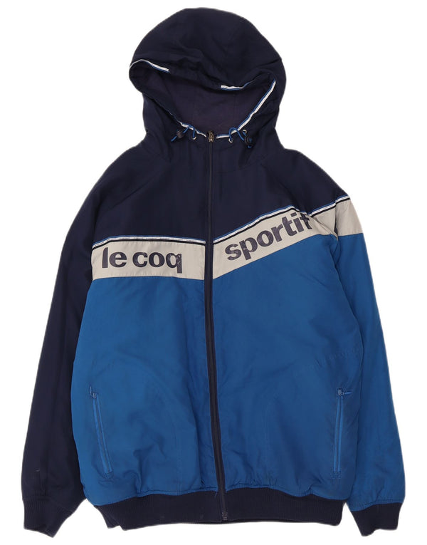 Ανδρικό γραφικό Bomber Jacket Le Coq Sportif UK 38 Medium Blue Colourblock