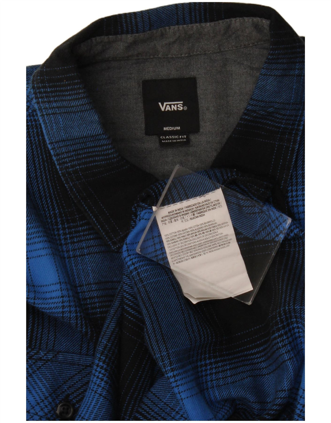 Ανδρικό πουκάμισο Vans Classic Fit Flannel, μεσαίο μπλε βαμβακερό