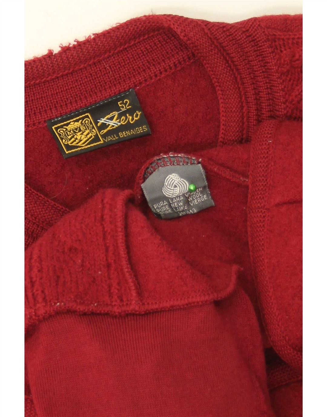 Zero Γυναικεία Ζακέτα πουλόβερ IT 52 2XL Red New Wool