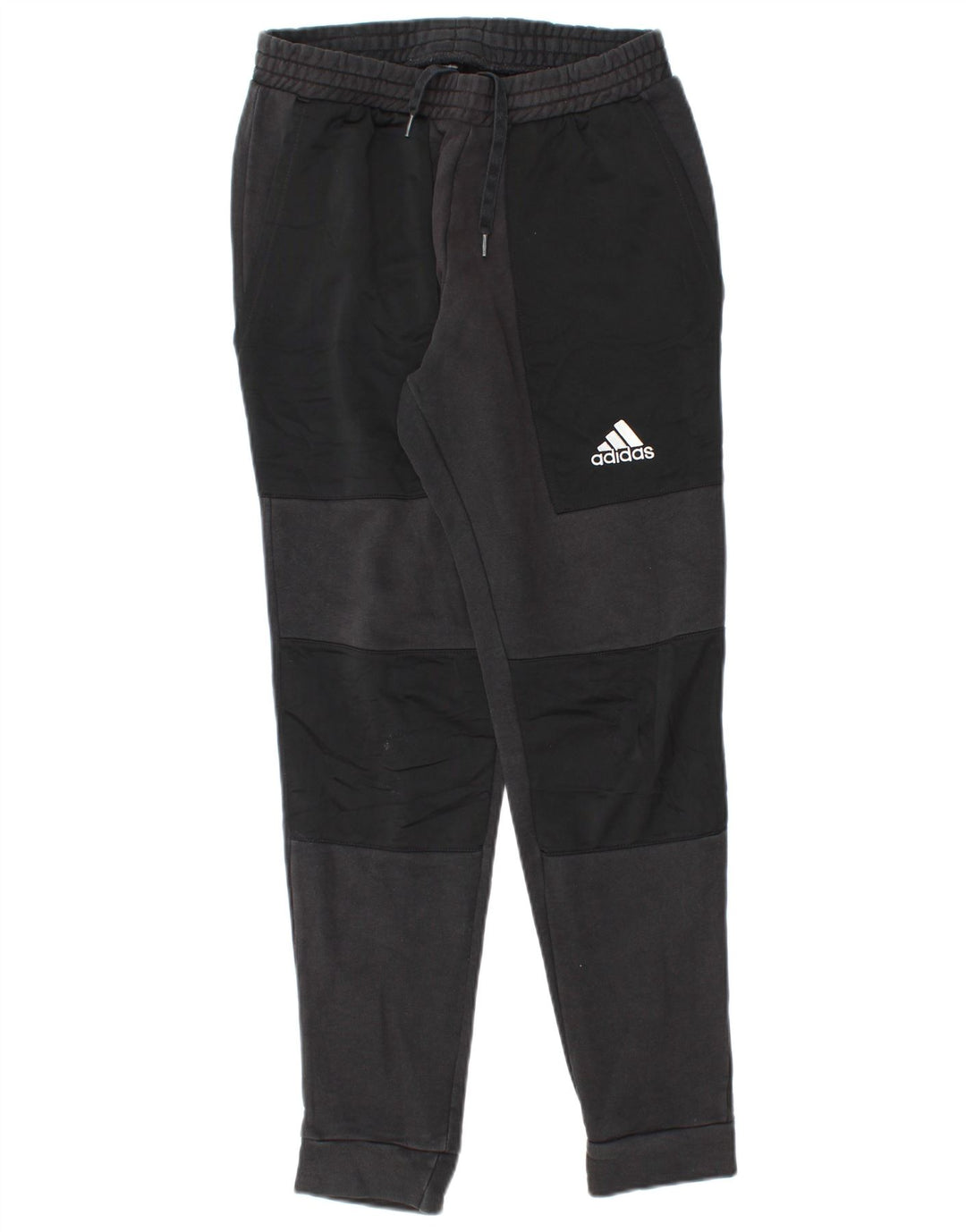 Ανδρική φόρμα ADIDAS Παντελόνι Joggers Μικρό μαύρο βαμβακερό