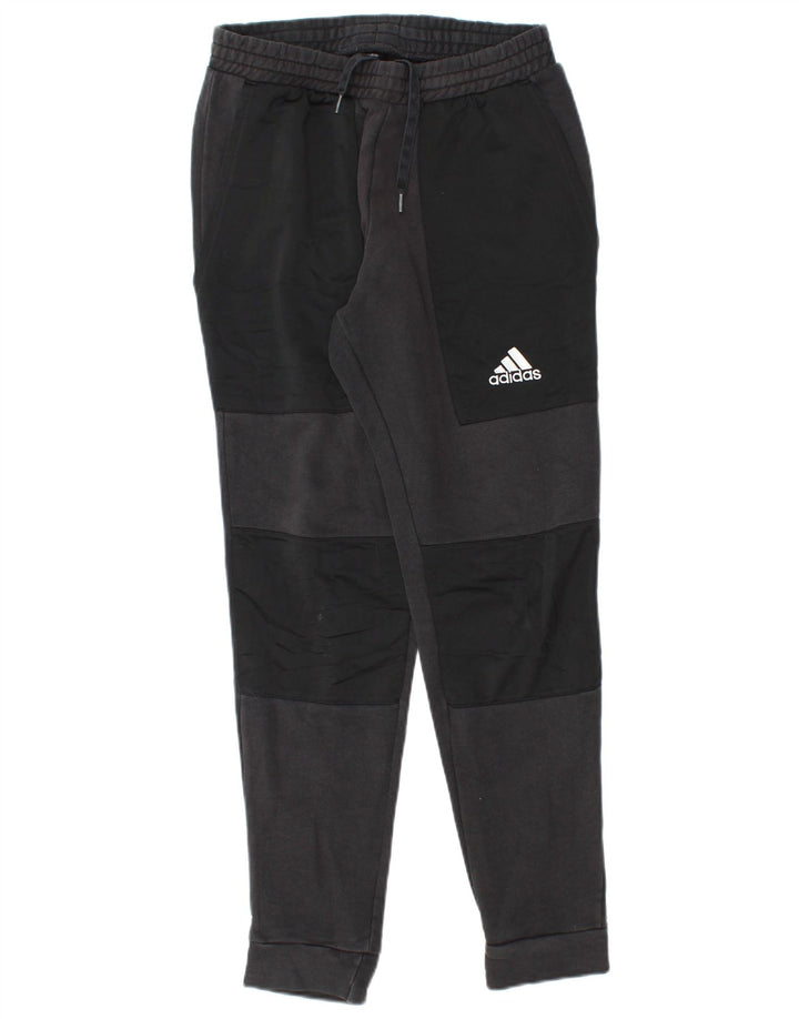 Ανδρική φόρμα ADIDAS Παντελόνι Joggers Μικρό μαύρο βαμβακερό