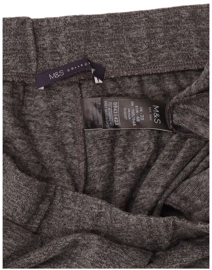 Γυναικεία αθλητικά παντελόνια Marks & Spencer UK 20 2XL με γκρι φλύκταινες πολυεστέρας
