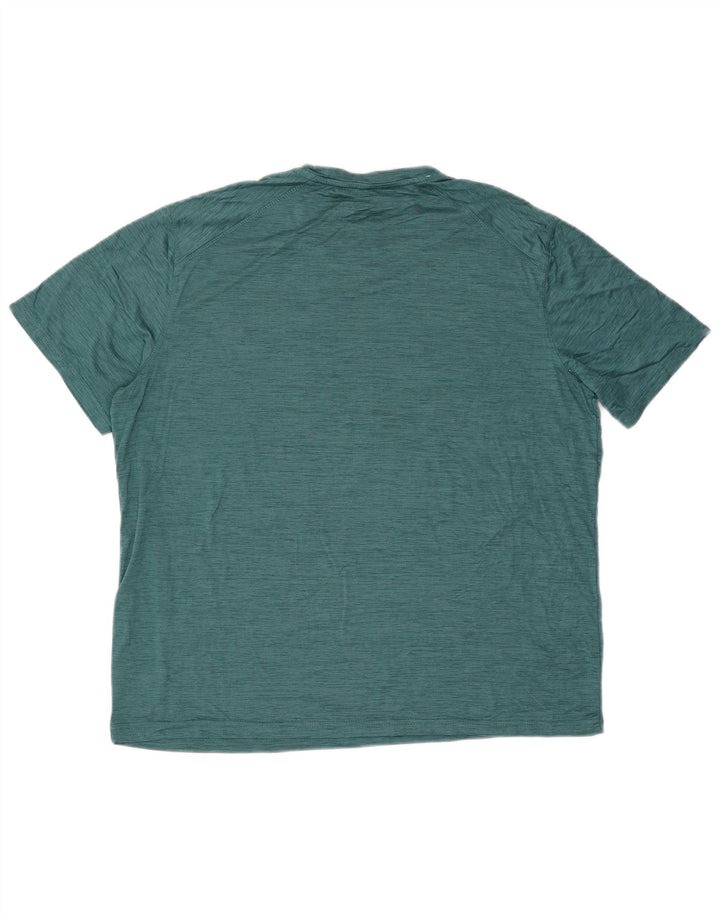 Eddie Bauer Ανδρικό T-Shirt Top XL Green Flecked Polyester