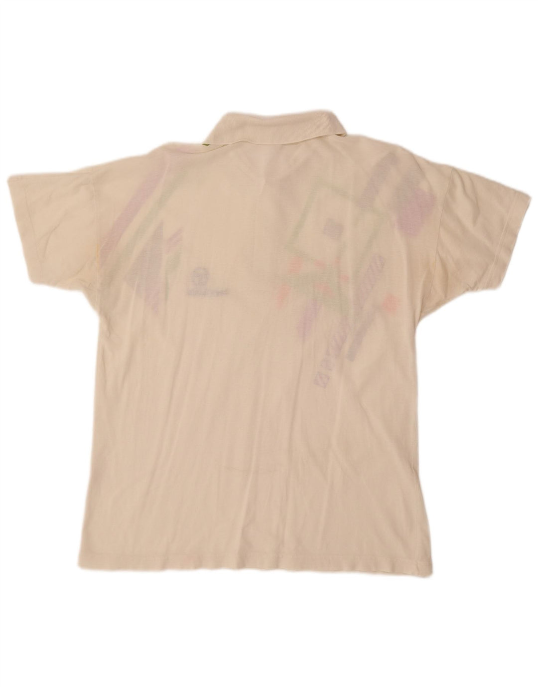 SERGIO TACCHINI Ανδρικό μπλουζάκι πόλο EU 50 Μεσαίο υπόλευκο γεωμετρικό βαμβάκι