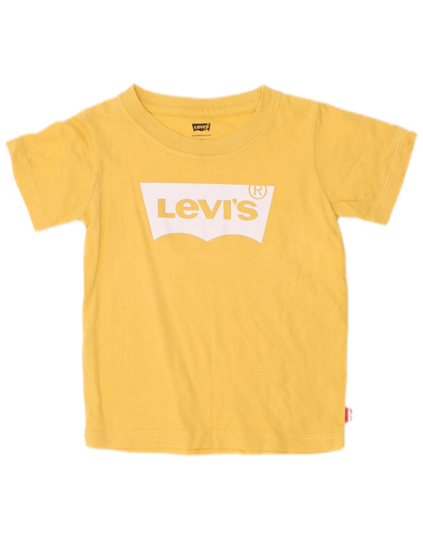 Levi's Boys Graphic T-Shirt Top 2-3 Years Yellow