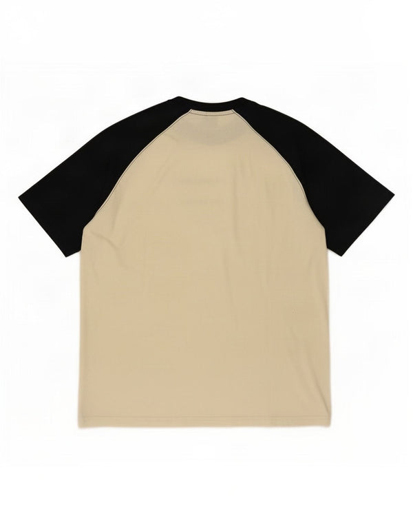 Champion Ανδρικό γραφικό T-Shirt Top Small Off White Colourblock Βαμβακερό