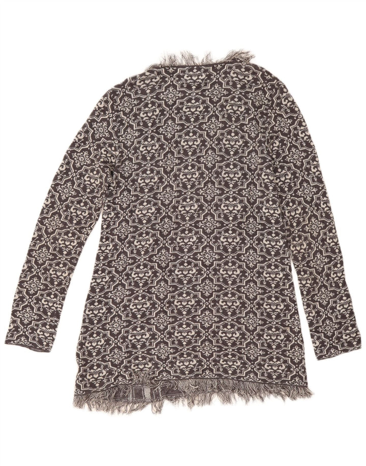 Rip Curl Γυναικεία ανοιχτή ζακέτα πουλόβερ UK 8 Small Grey Fair Isle