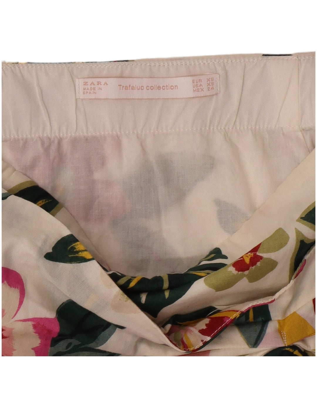 Zara Γυναικεία Μίνι Φούστα XS W24 Off White Floral