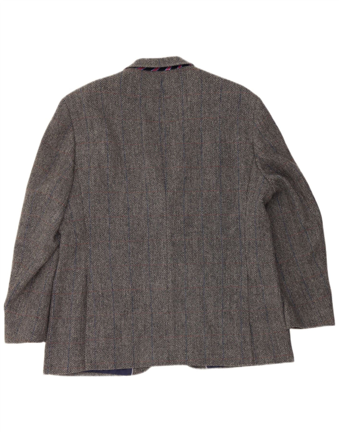 Marks & Spencer Ανδρικό μπουφάν σακάκι με 2 κουμπιά UK 46 XL Γκρι μαλλί ψαροκόκαλο