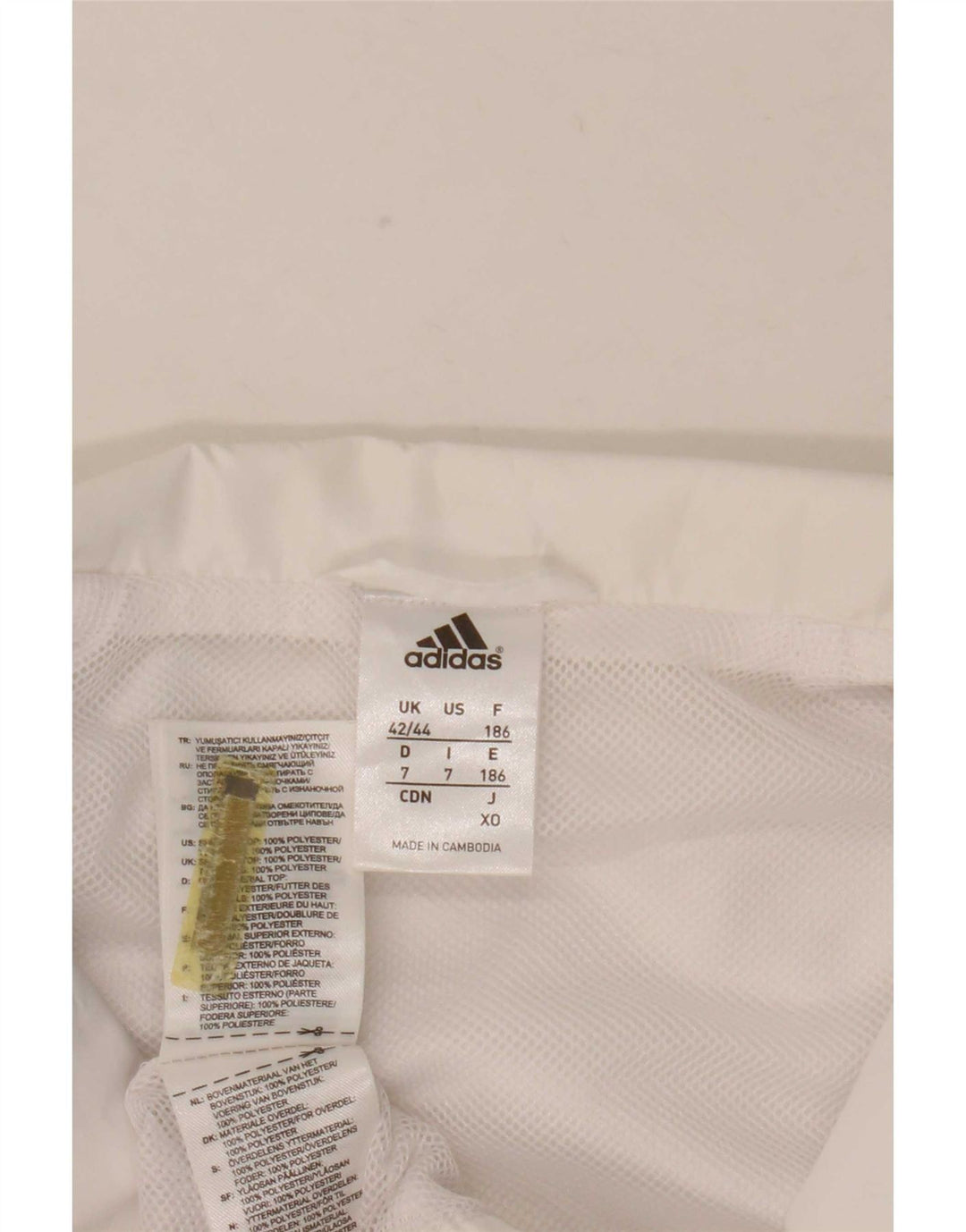Ανδρική φόρμα Adidas Top Jacket UK 42/44 Large White Colourblock Polyester