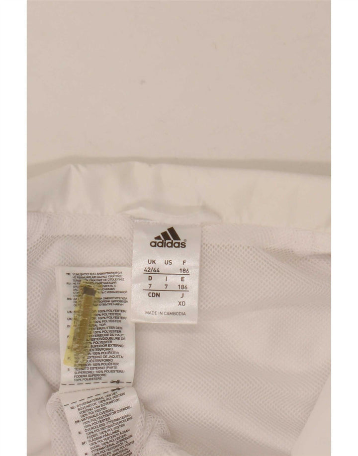 Ανδρική φόρμα Adidas Top Jacket UK 42/44 Large White Colourblock Polyester