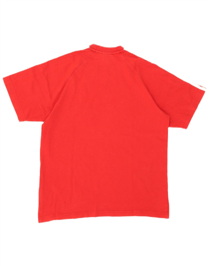 Ανδρικό T-Shirt Adidas Top Μικρό κόκκινο βαμβακερό