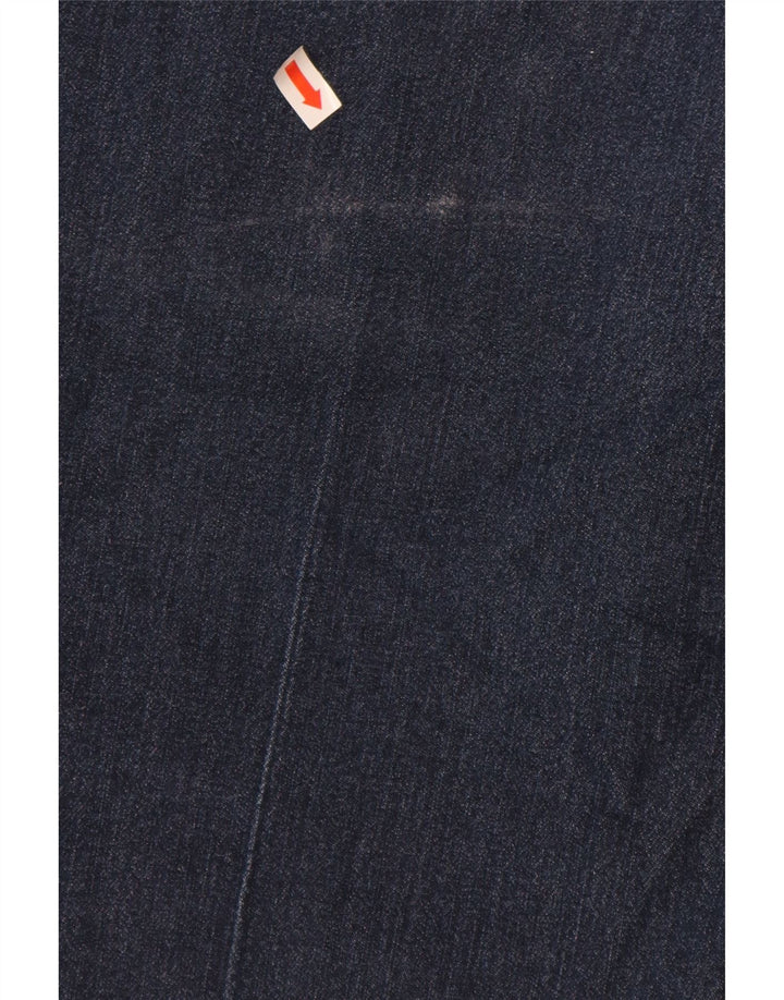 LEE Womens Riders Ψηλόμεσο Capri Jeans US 14 Large W34 L19 Navy Blue