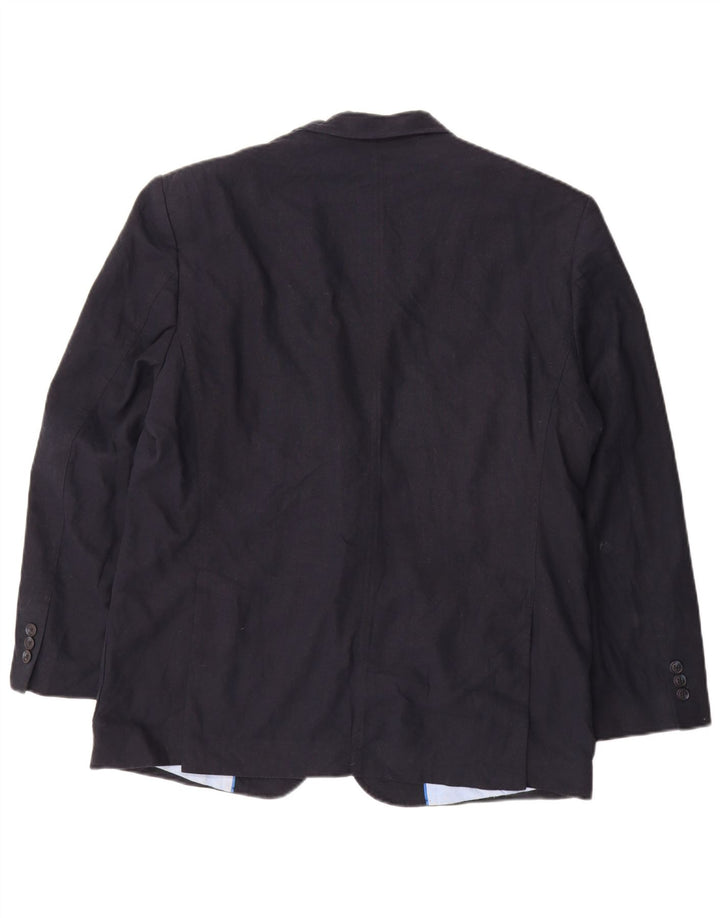 Marks & Spencer Ανδρικό μπλέιζερ με 2 κουμπιά μπουφάν UK 42 Large Navy Blue Flax