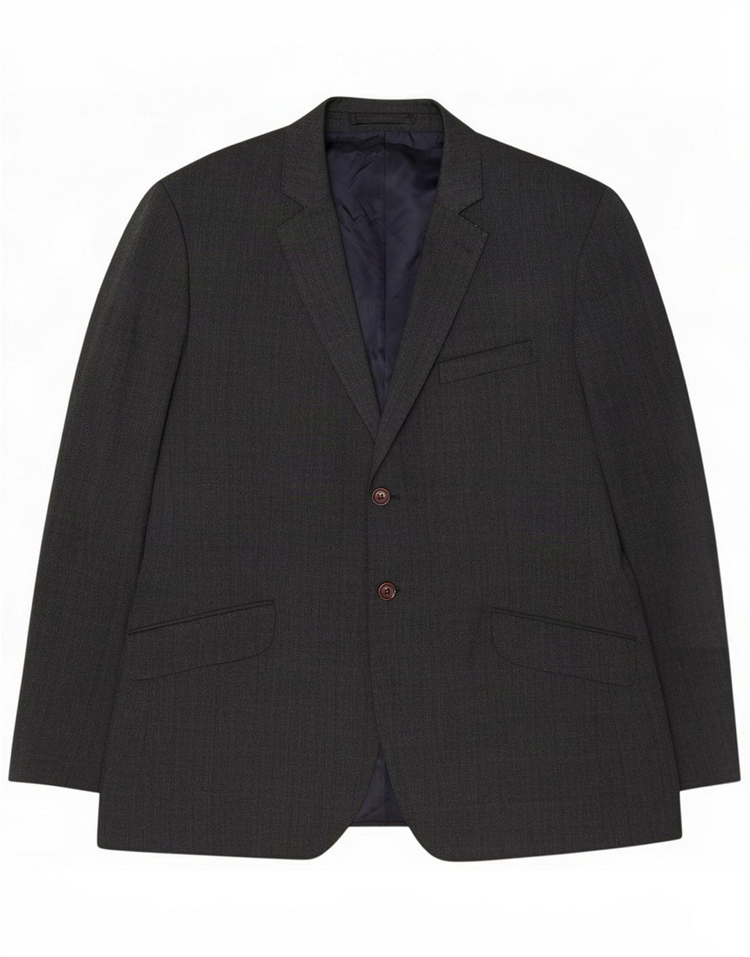 Crew Clothing Mens 2 Button Jacket UK 44 2XL Grey Polyester
