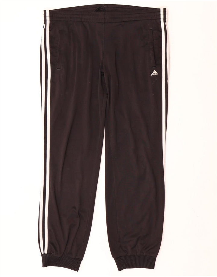 Γυναικεία αθλητική φόρμα ADIDAS Παντελόνι Joggers UK 12/14 Μεσαίο μαύρο πολυεστέρα