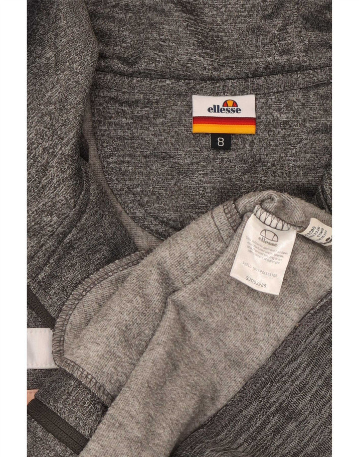 Ellesse Γυναικείο πουλόβερ με φερμουάρ UK 8 Small Grey Colorblock Πολυεστέρας