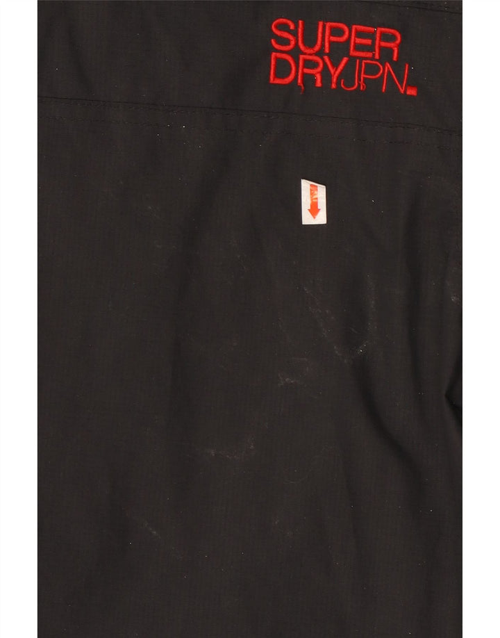 Γυναικείο Μπουφάν SUPERDRY Windbreaker UK 18 XL Μαύρο νάιλον