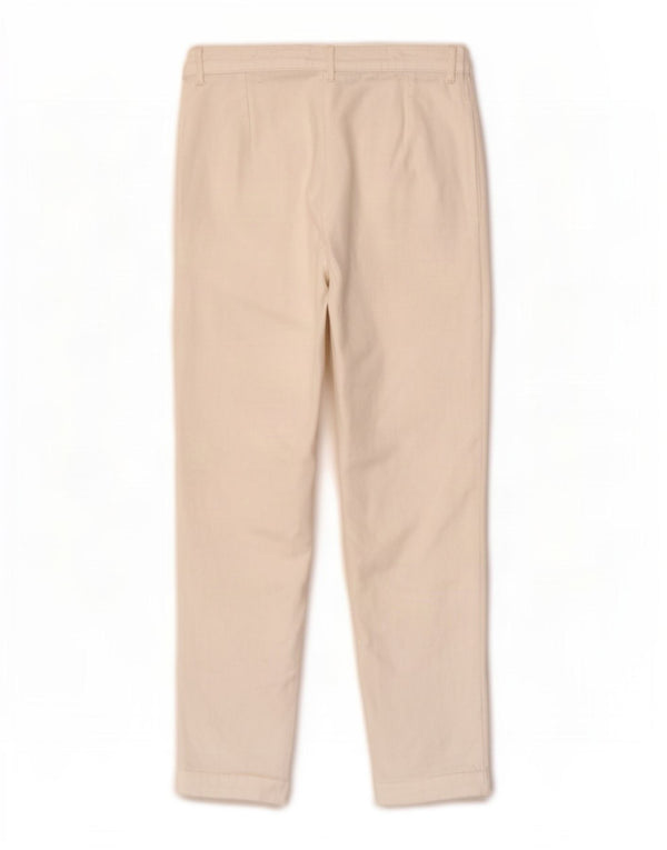 Crew Clothing Γυναικεία ίσια παντελόνια Chino UK 10 Small W26 L28 White