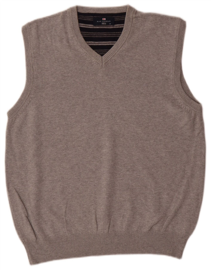 Marks & Spencer Ανδρικό Μπλε Γιλέκο Harbor Tank Top Μεσαίο γκρι βαμβακερό