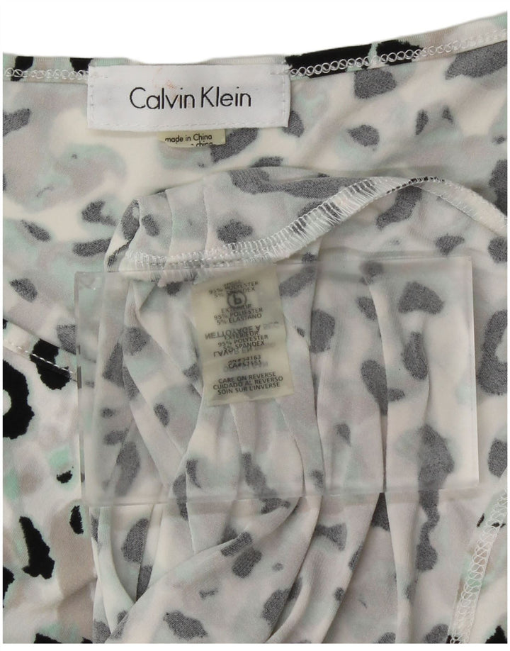 Γυναικείο γιλέκο CALVIN KLEIN τοπ UK 12 μεσαία πολύχρωμη στάμπα ζώων
