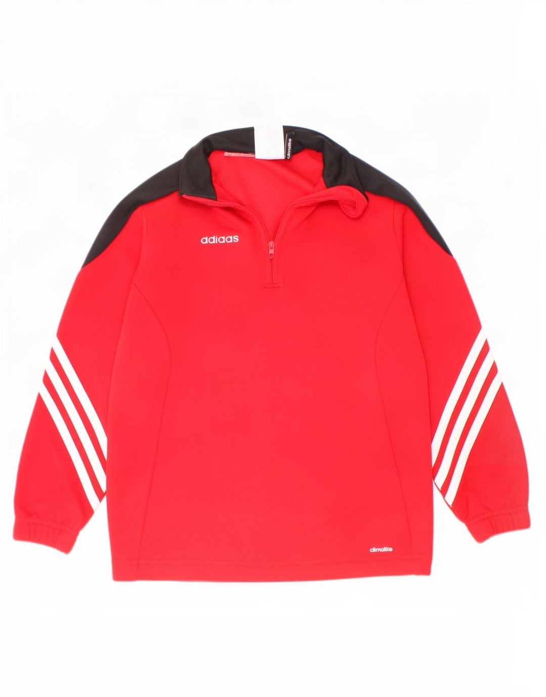 Adidas Boys αθλητική φόρμα πουλόβερ με φερμουάρ 5-6 ετών XS Red Colourblock