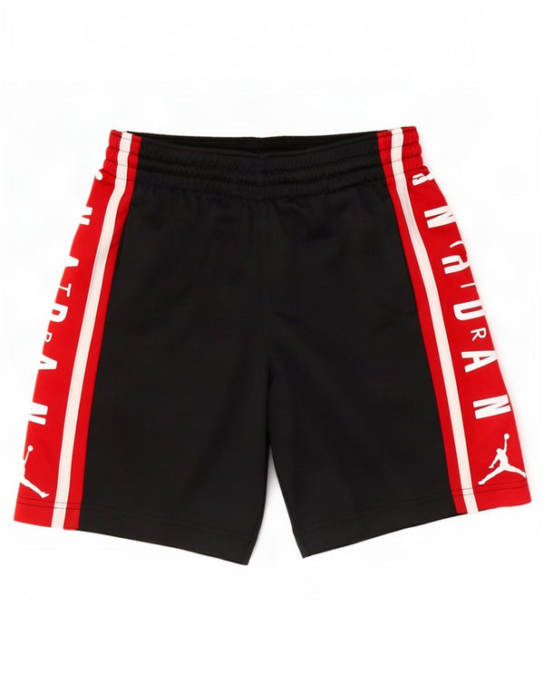 Jordan Boys Dri Fit γραφικά αθλητικά σορτς 8-9 ετών Small Black Colourblock