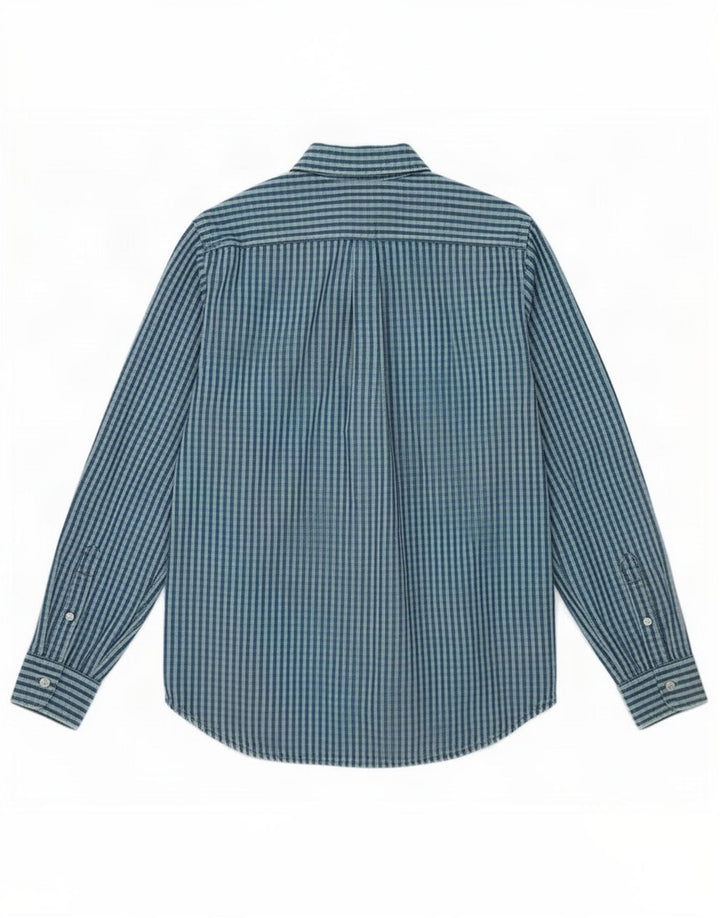 Ανδρικό πουκάμισο Dockers μεγάλο μπλε βαμβακερό Gingham