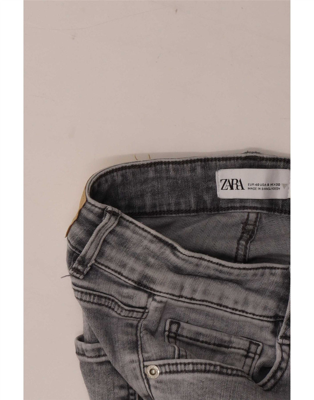 Zara Γυναικείο Skinny Jeans EU 40 Medium W30 L28 Grey