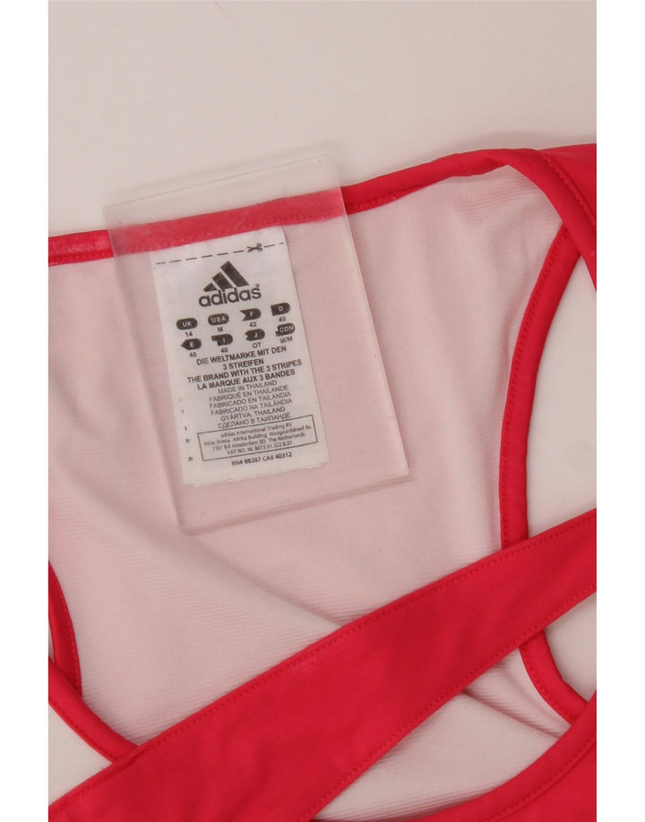 Γυναικείο γιλέκο ADIDAS UK 14 Medium Pink Colourblock Nylon