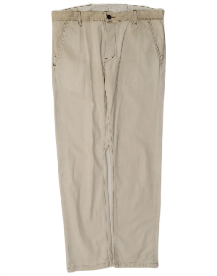 Ανδρικό ίσιο παντελόνι Chino Levi's W38 L32 Λευκό