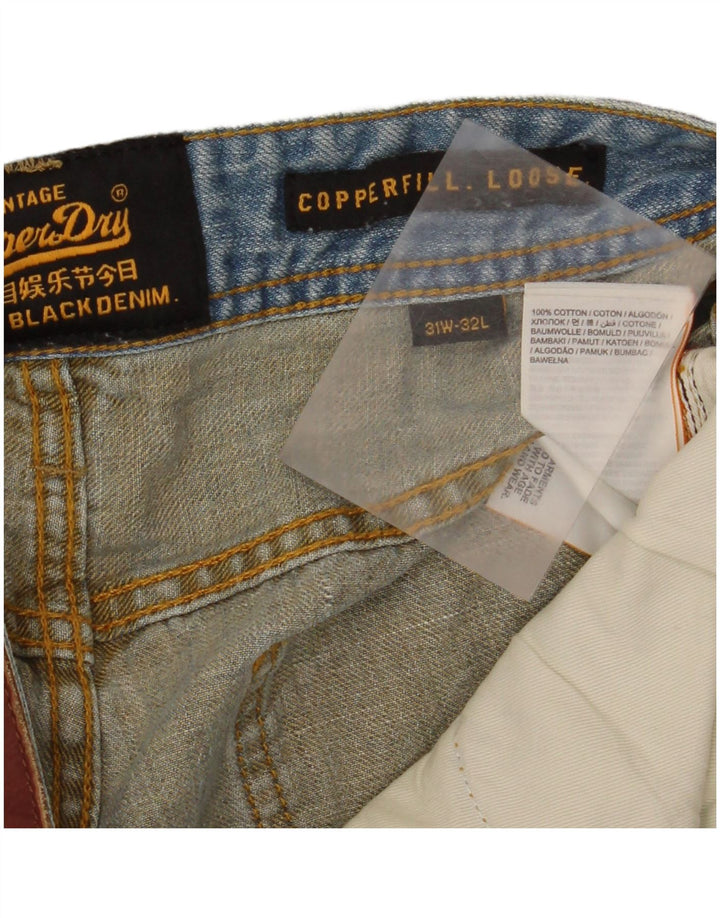 Superdry Ανδρικό Copperfill Loose Jeans W31 L32 Μπλε βαμβακερό