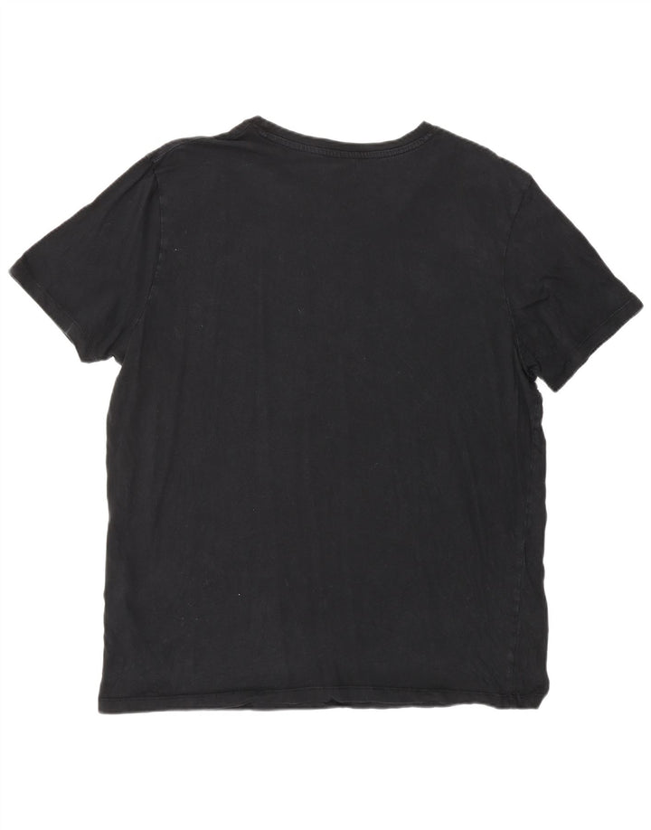 Jack & Jones Ανδρικό γραφικό T-Shirt Top 2XL μαύρο βαμβακερό