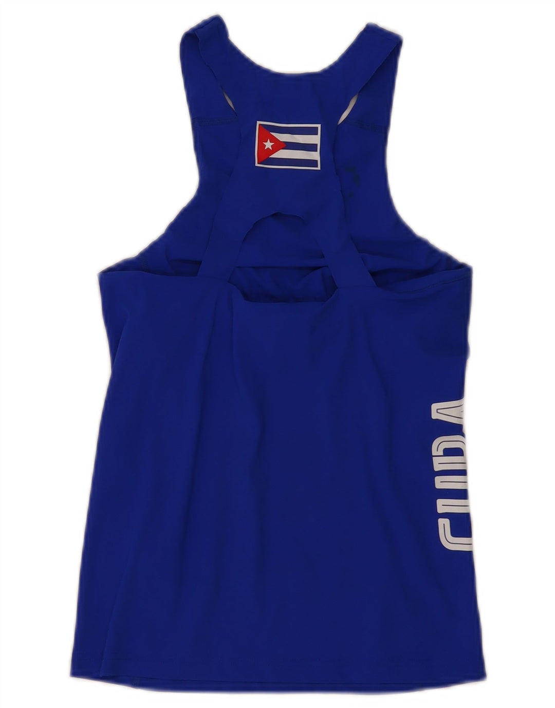 Γυναικείο γιλέκο PUMA Cuba Graphic Top UK 8 Small Blue Polyamide