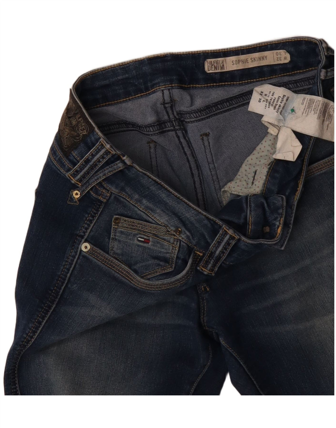 TOMMY HILFIGER Γυναικεία Sophie Skinny Jeans W32 L30 Μπλε βαμβακερό