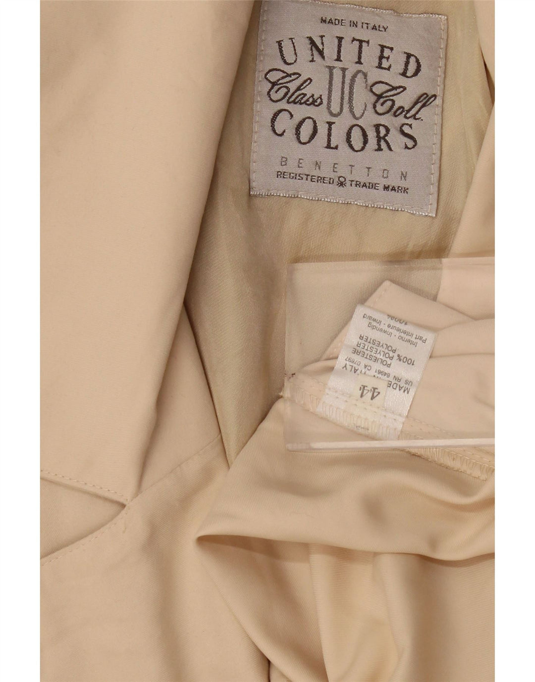 Benetton Γυναικεία Ζακέτα Longline Oversized Top IT 44 Medium Beige