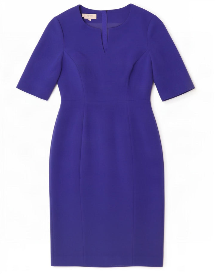 Hobbs Γυναικείο φόρεμα με θήκη UK 10 Small Blue Polyester