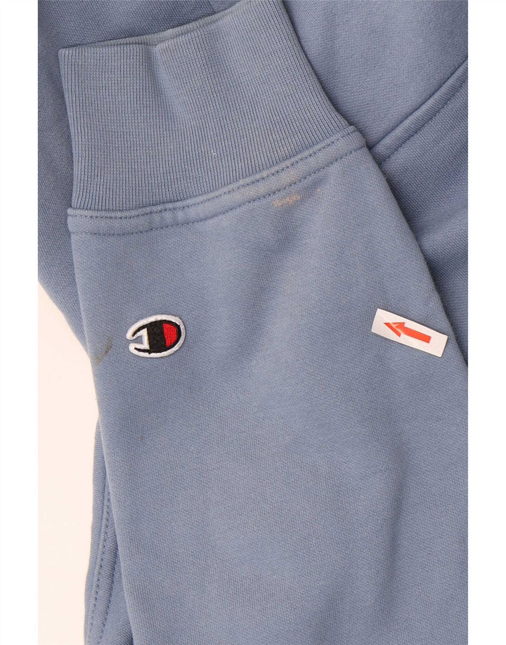 Champion Ανδρικό Hoodie Jumper Μικρό Μπλε Βαμβακερό