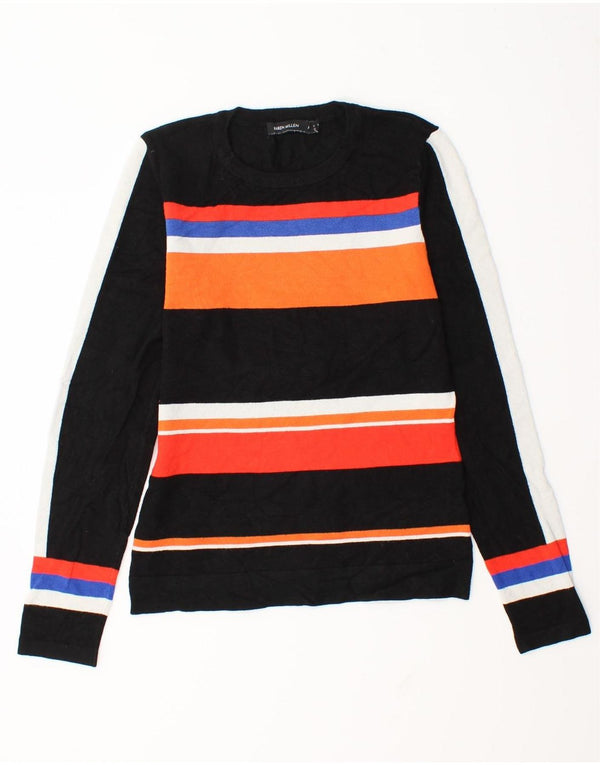 Γυναικείο πουλόβερ Karen Millen Crew Neck Jumper UK 12 Medium Μαύρο ριγέ