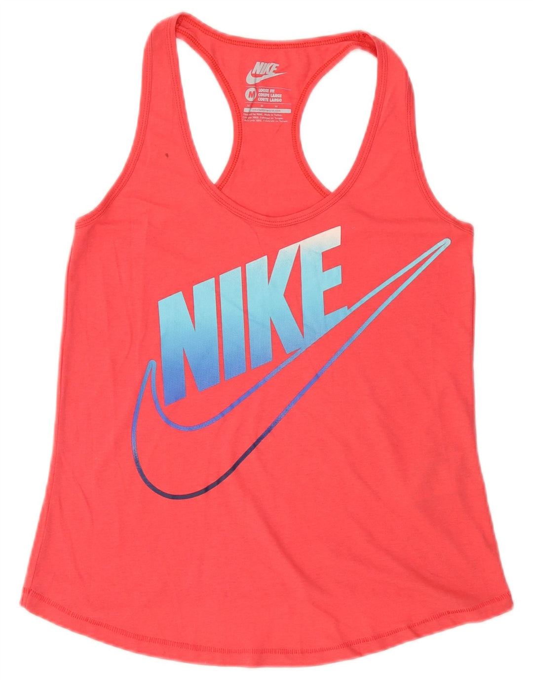 Γυναικείο γραφικό γιλέκο Nike Loose Fit Top UK 12 Μεσαίο ροζ πολυεστέρα