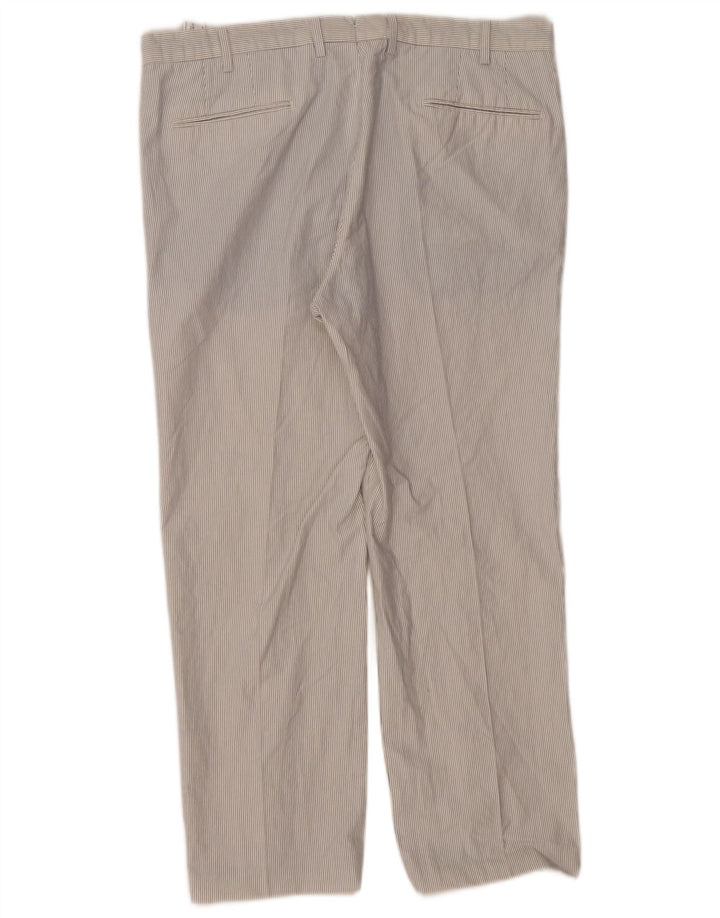 MASSIMO DUTTI Ανδρικό ίσιο παντελόνι EU 46 XL W36 L27 Λευκό ριγέ