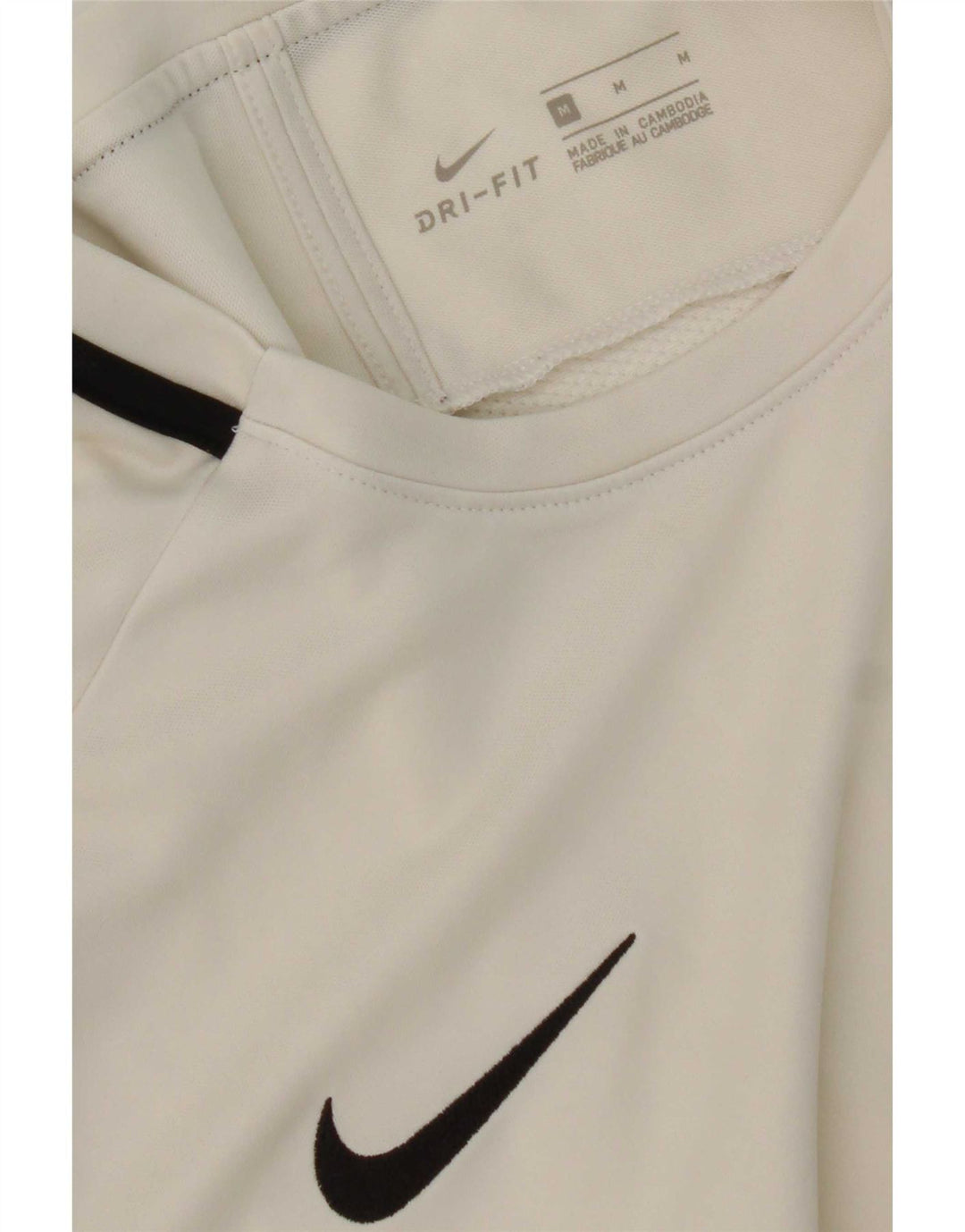 Ανδρικό μπλουζάκι Nike Dri Fit, μεσαίο λευκό